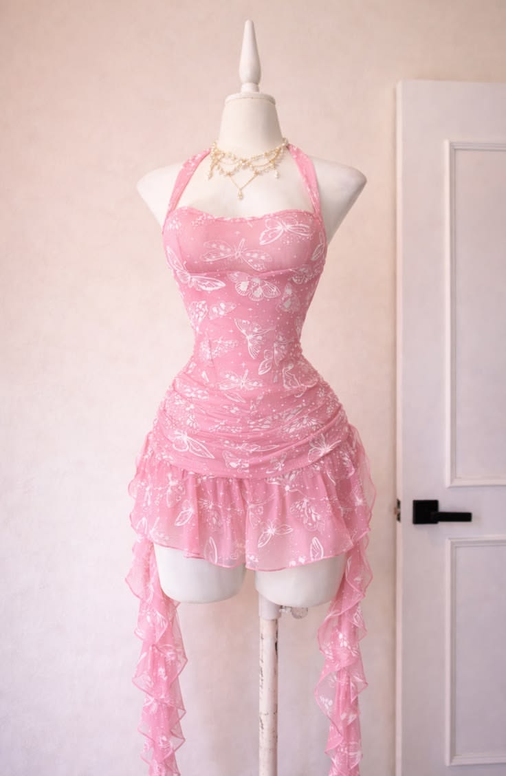 Modest Hoco Dress Homecoming Dresses Sheath Halter Pink 17th Birthday Party Outfits RB6411