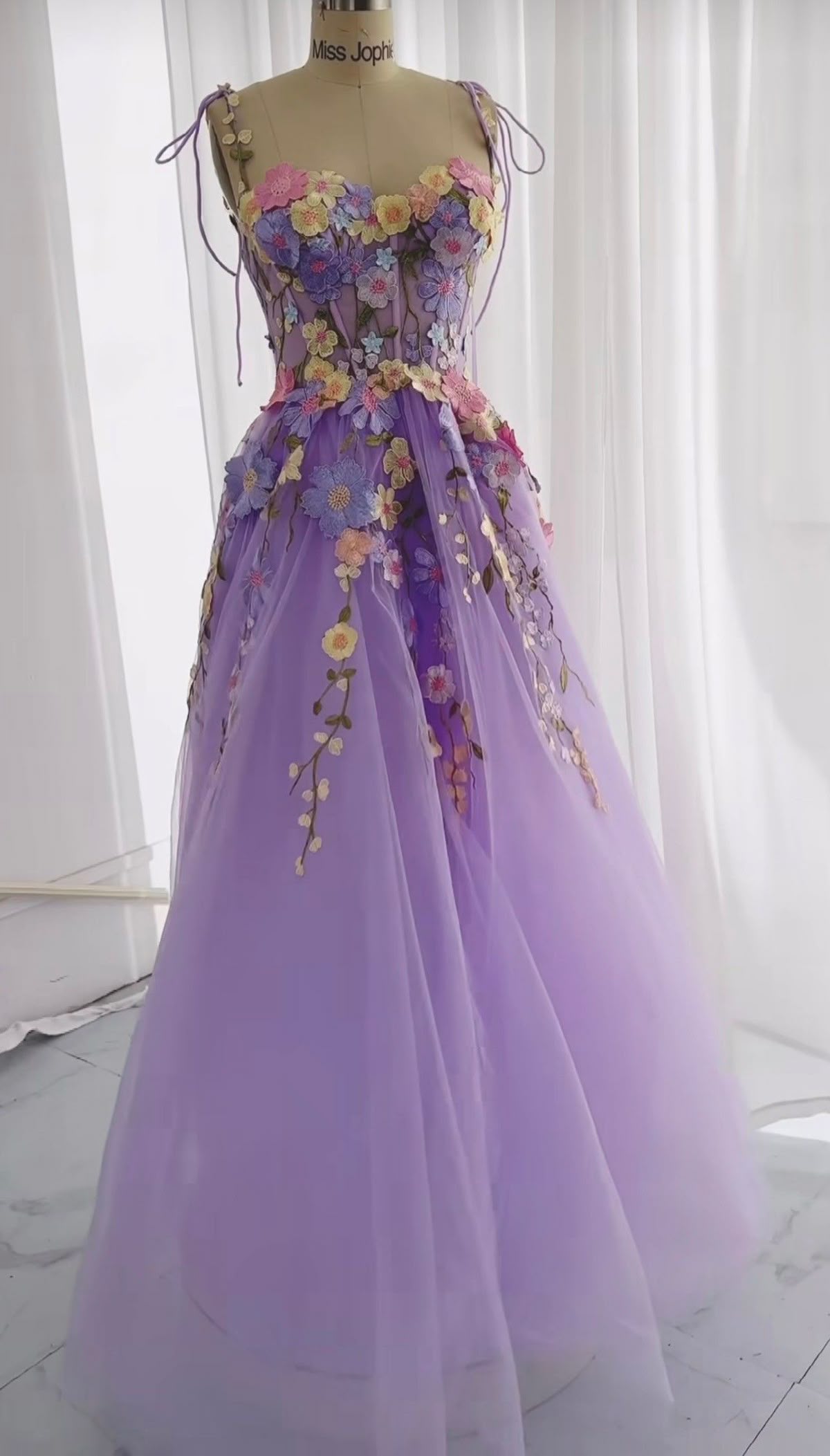 Elegant A line Straps Tulle With Appliqued Sleeveless Formal For Women Girls Teens Prom Dresses N2317