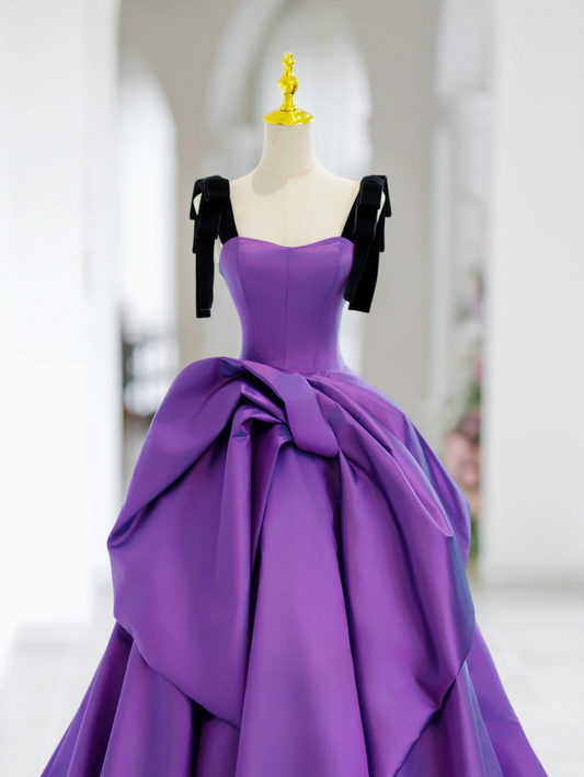 Süßes Ballkleid mit Trägern, Trauben-Langes Quinceanera-Kleid, wunderschöne Quinceanera-Kleider, Sweet 15/16-Kleid, DH2806