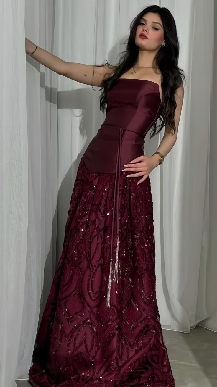 Elegantes, trägerloses, nachtblaues, langes Ballkleid aus Satin, nachtblaues Abendkleid N1863