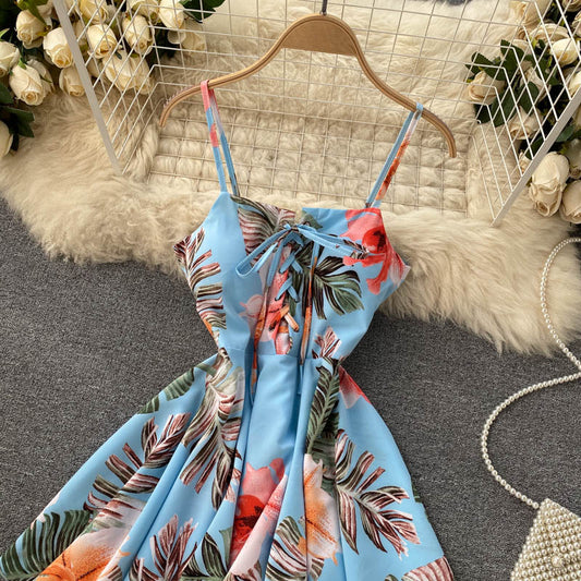 Charming Sexy Hohe Taille Unregelmäßigen Kleid Mode Mädchen Kleid RF0062