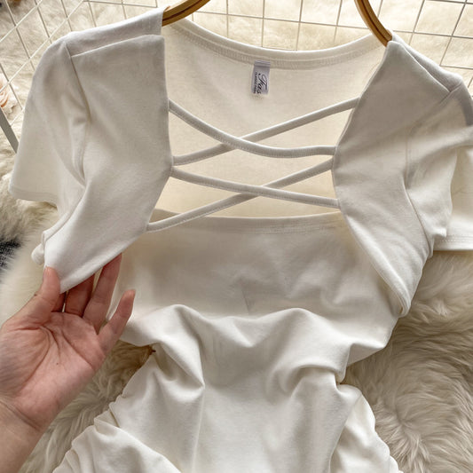 Einfaches Kleid mit Kordelzug RF0039