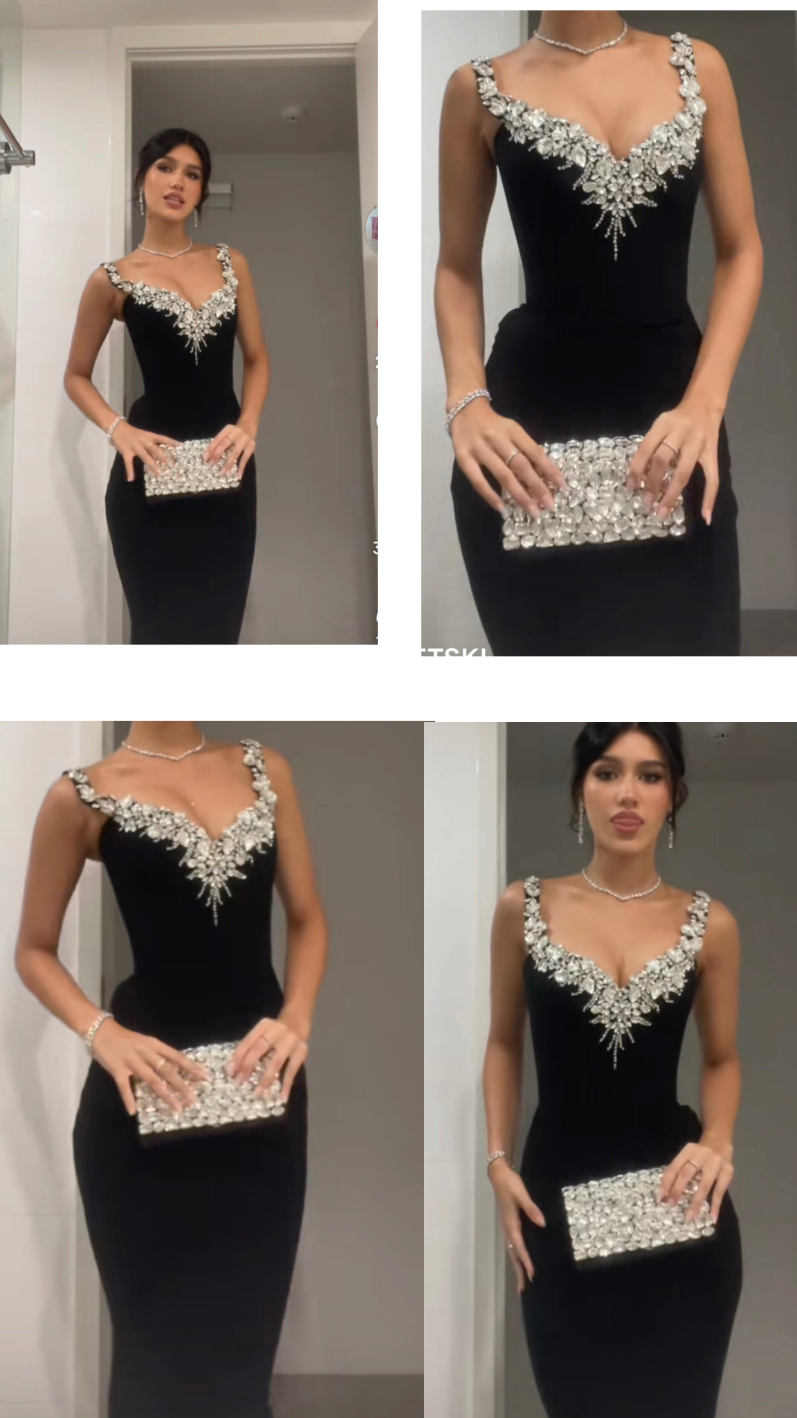 Robe de soirée sirène noire moulante élégante à décolleté cœur pour femme, longue, formelle, de bal, robe d'anniversaire pour femme de 16 ans, AB1221