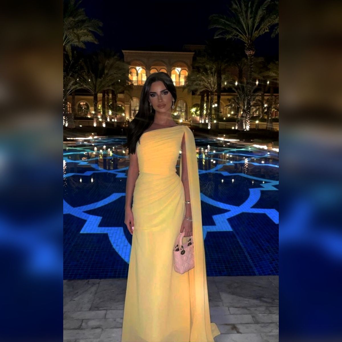 Timeless Sheath One Shoulder Chiffon Yellow Prom Dresses Inspiration Long Party Formal Wedding Guest Outfits AB2347