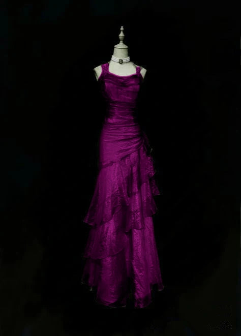 Vintage Meerjungfrauen-Abendkleid mit Spaghettiträgern, grün, langes Kleid für den 18. Geburtstag, Abschlussballkleid für die High School, AB041