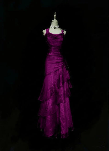 Vintage Meerjungfrauen-Abendkleid mit Spaghettiträgern, grün, langes Kleid für den 18. Geburtstag, Abschlussballkleid für die High School, AB041