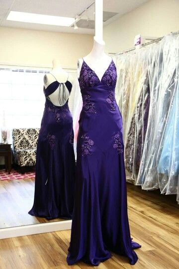 Robe de soirée sirène modeste à bretelles spaghetti, dos nu en dentelle raisin, satin, idéale pour le bal de fin d'année des lycéennes (N014)