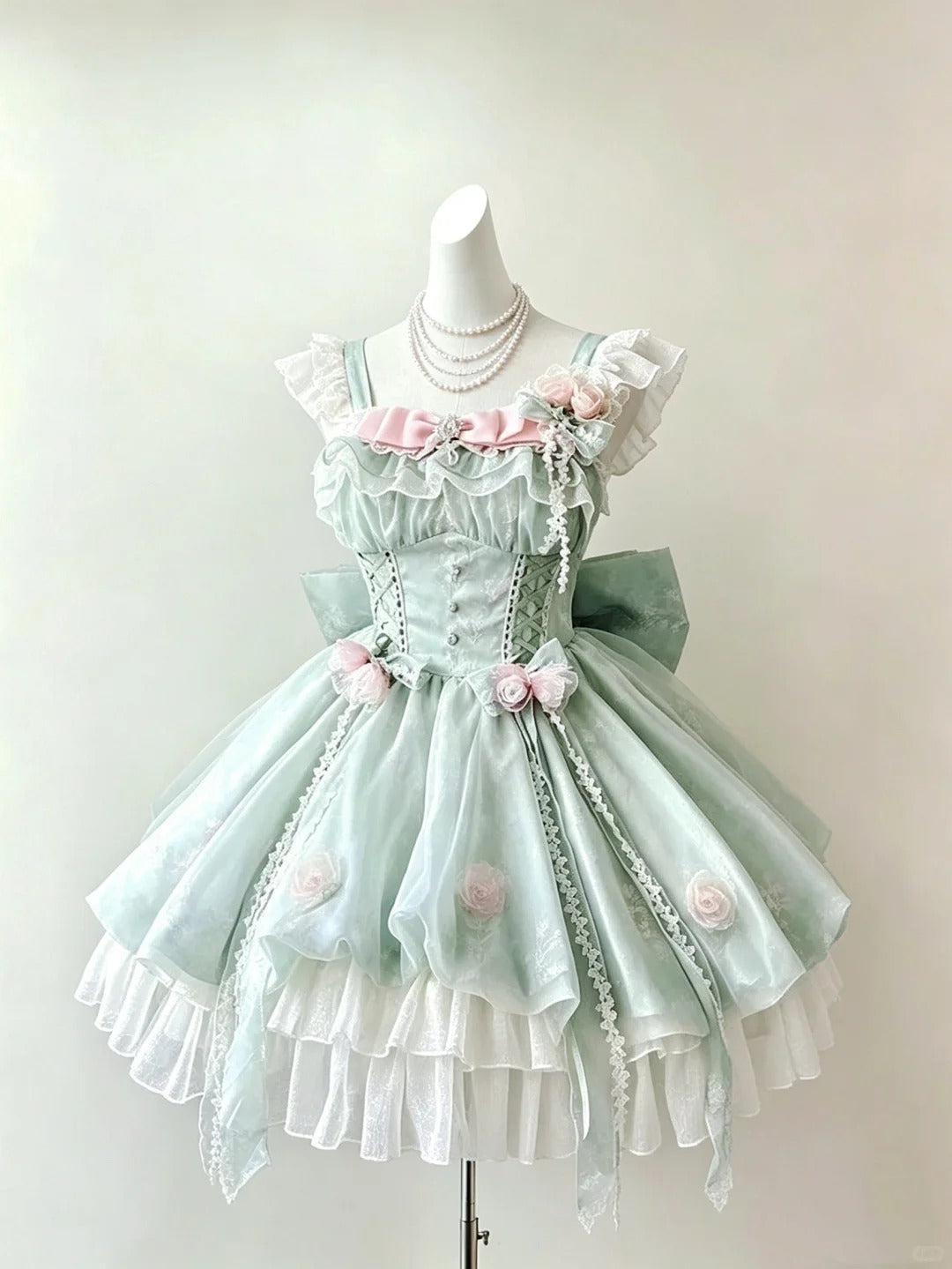 Elegant Ball Gown Square Sage Green Short Cocktail Lolita Homecoming Dresses Ideas Hoco Outfits RB4804