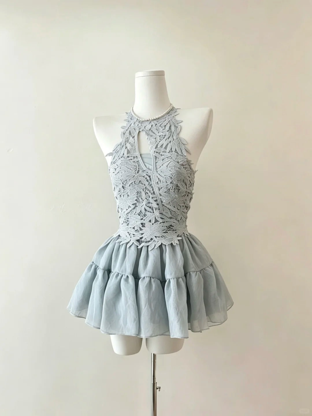 Timeless Short Homecoming Dresses Ball Gown Halter Grey Short Graduation Mini Hoco Dress RB4703