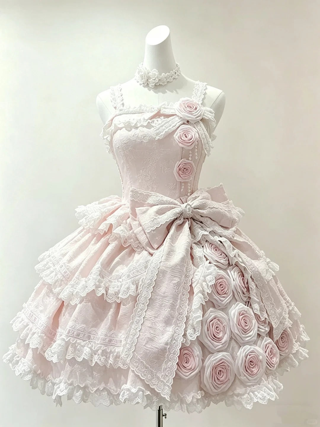 Elegant Ball Gown Square Sage Pink With 3D Flowers Short Cocktail Lolita Homecoming Dresses Ideas Hoco Outfits RB4808