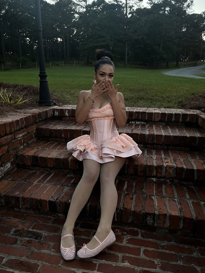 Hübsches Ballkleid Sweetheart Blush Rosa Kurze Homecoming Kleider Kurze Outfits zum 18. Geburtstag RB4213