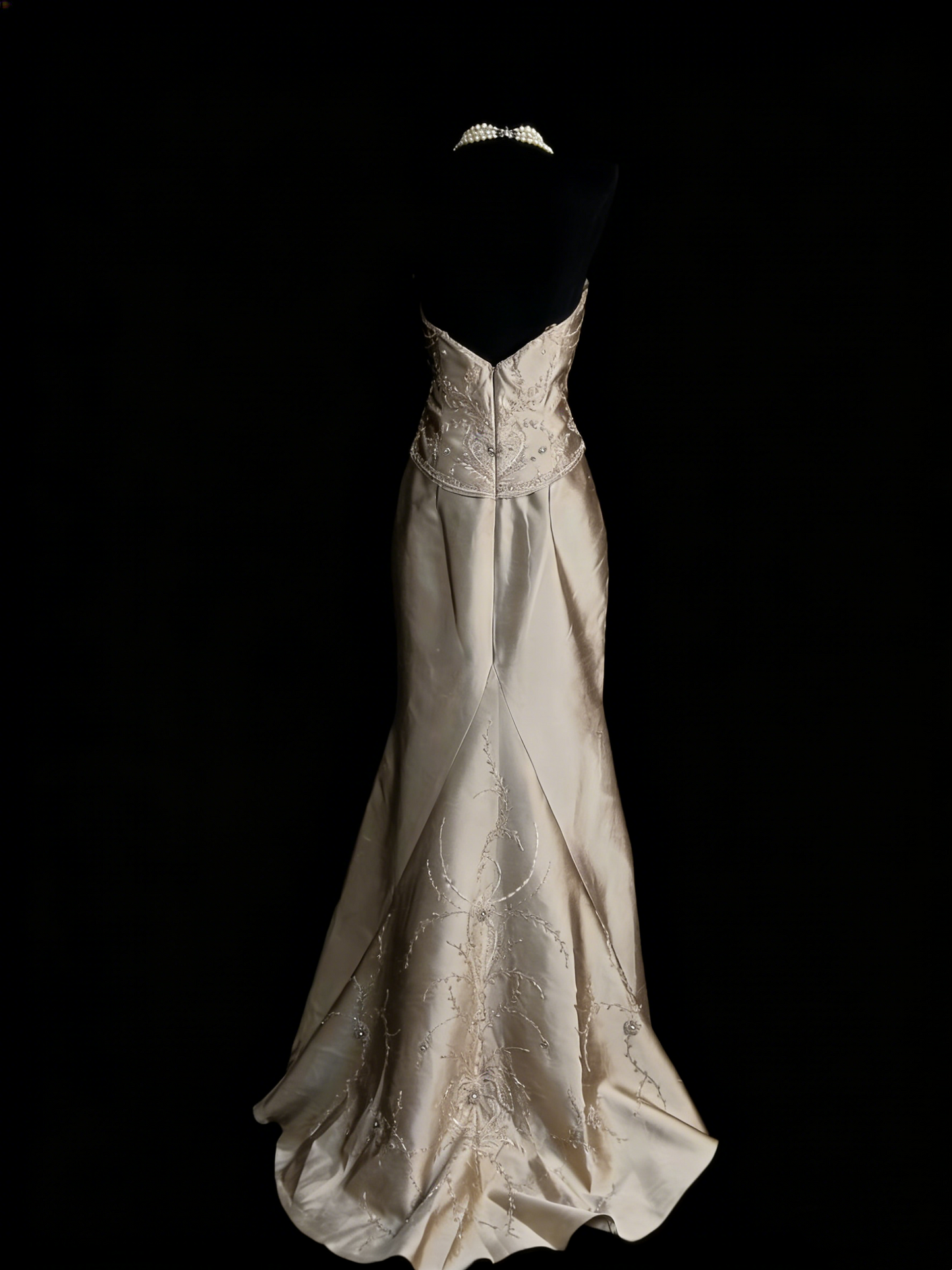 Robe de bal de fin d'année élégante, sirène, décolleté cœur, sans manches, en satin, N1252