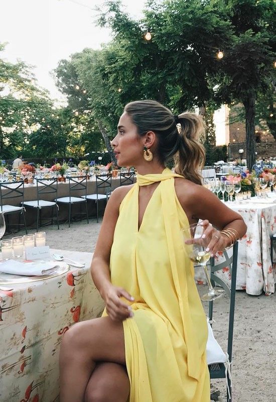 Sexy A Line V Neck Yellow Chiffon Evening For Women Party Dresses Long Formal Prom Dress 18th Birthday Gown AB1292