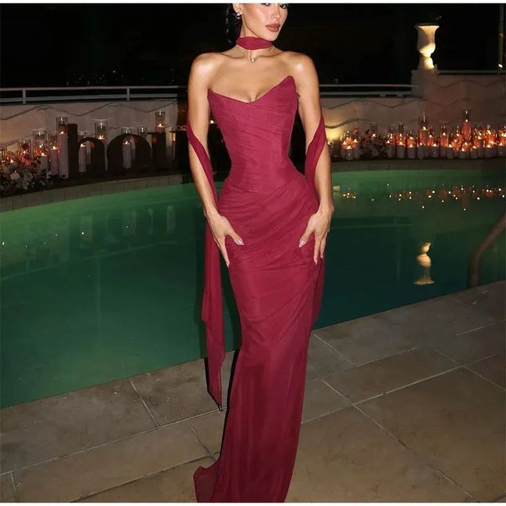 Robe de bal sirène élégante et sexy en mousseline à décolleté cœur, tenue d'invitée pour un mariage d'été formel ou un anniversaire AB2307