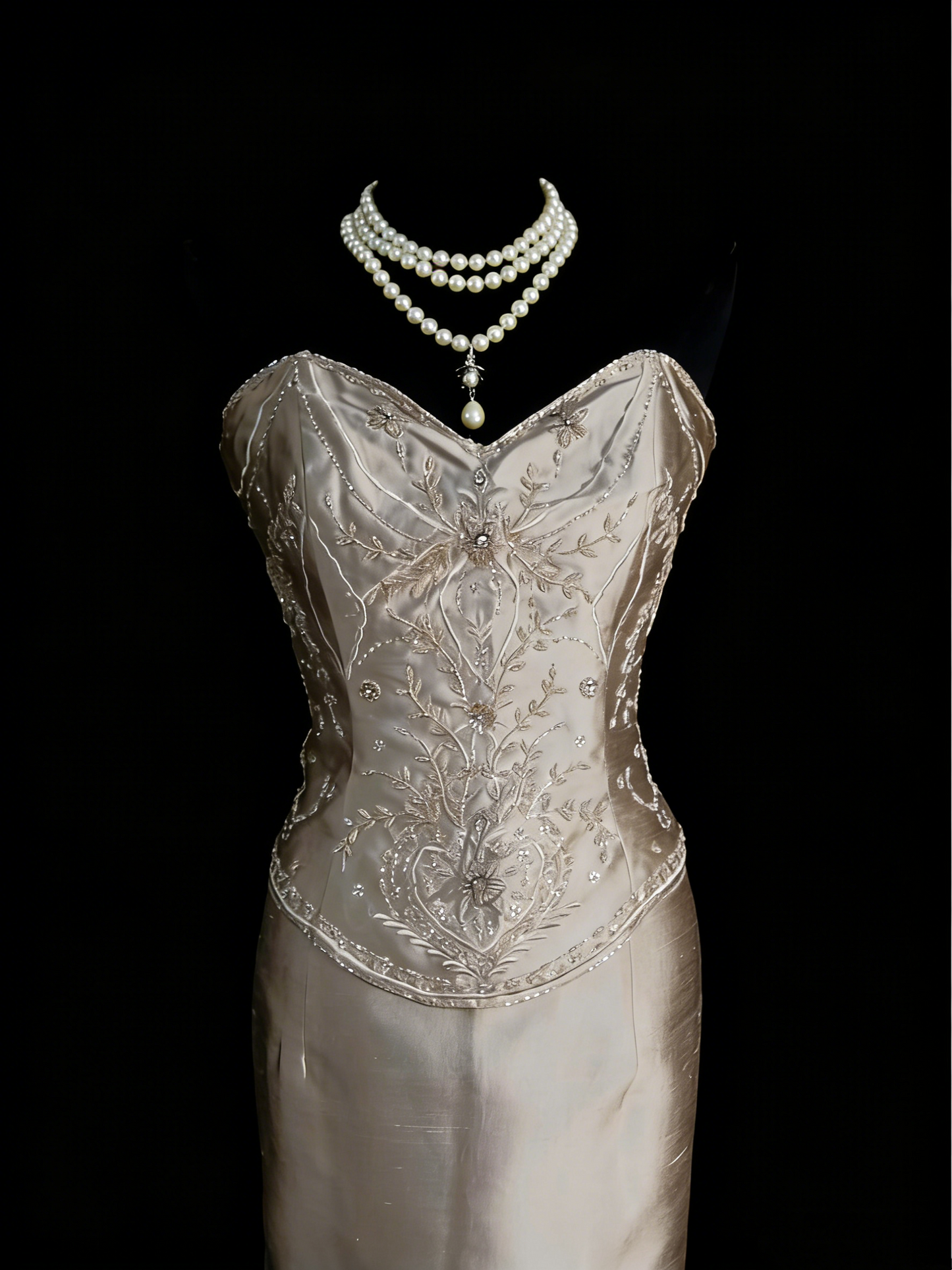 Robe de bal de fin d'année élégante, sirène, décolleté cœur, sans manches, en satin, N1252