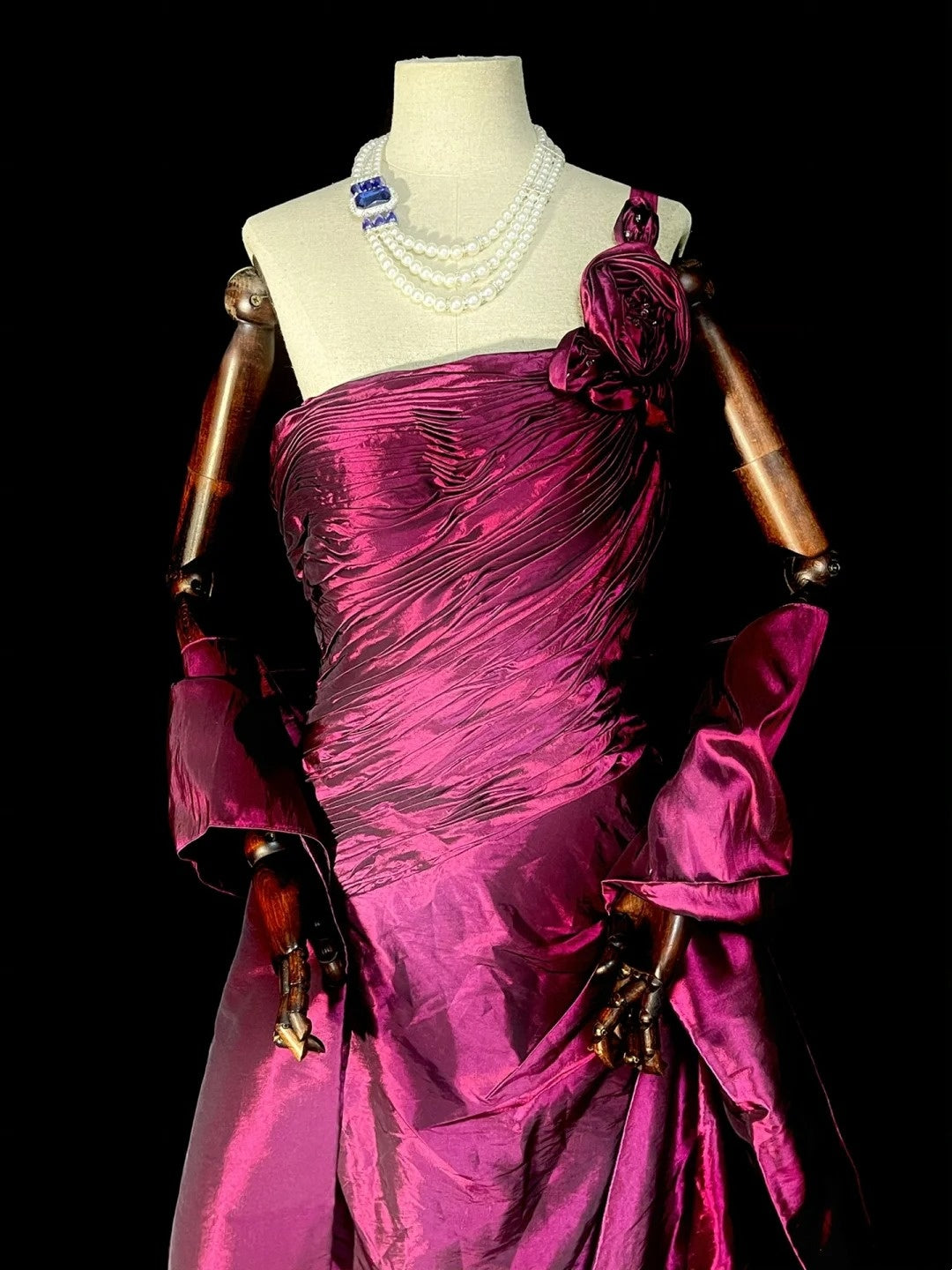 Vintage Mermaid One Shoulder 2000s Pink With Cape Senior Prom dresses High School Formal Dress N1294