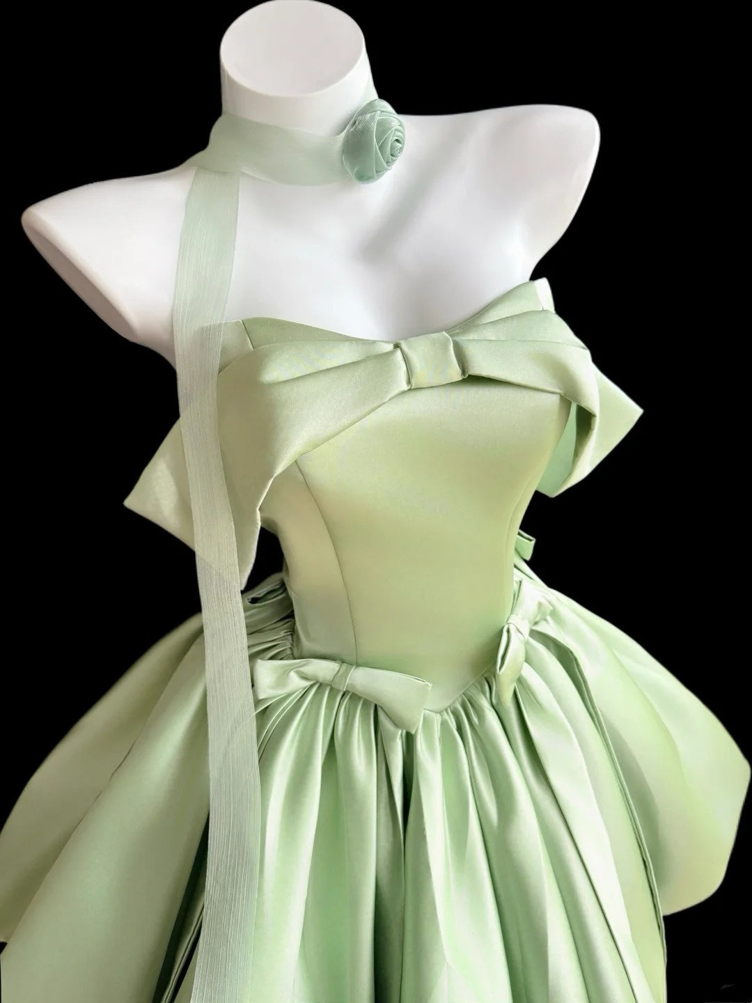 Cute Ball Gown Off The Shoulder Sage Green Short Mini High School Ideas Homecoming Dresses Inspo Birthday Dresses Senior Graduation Outfits RB7223