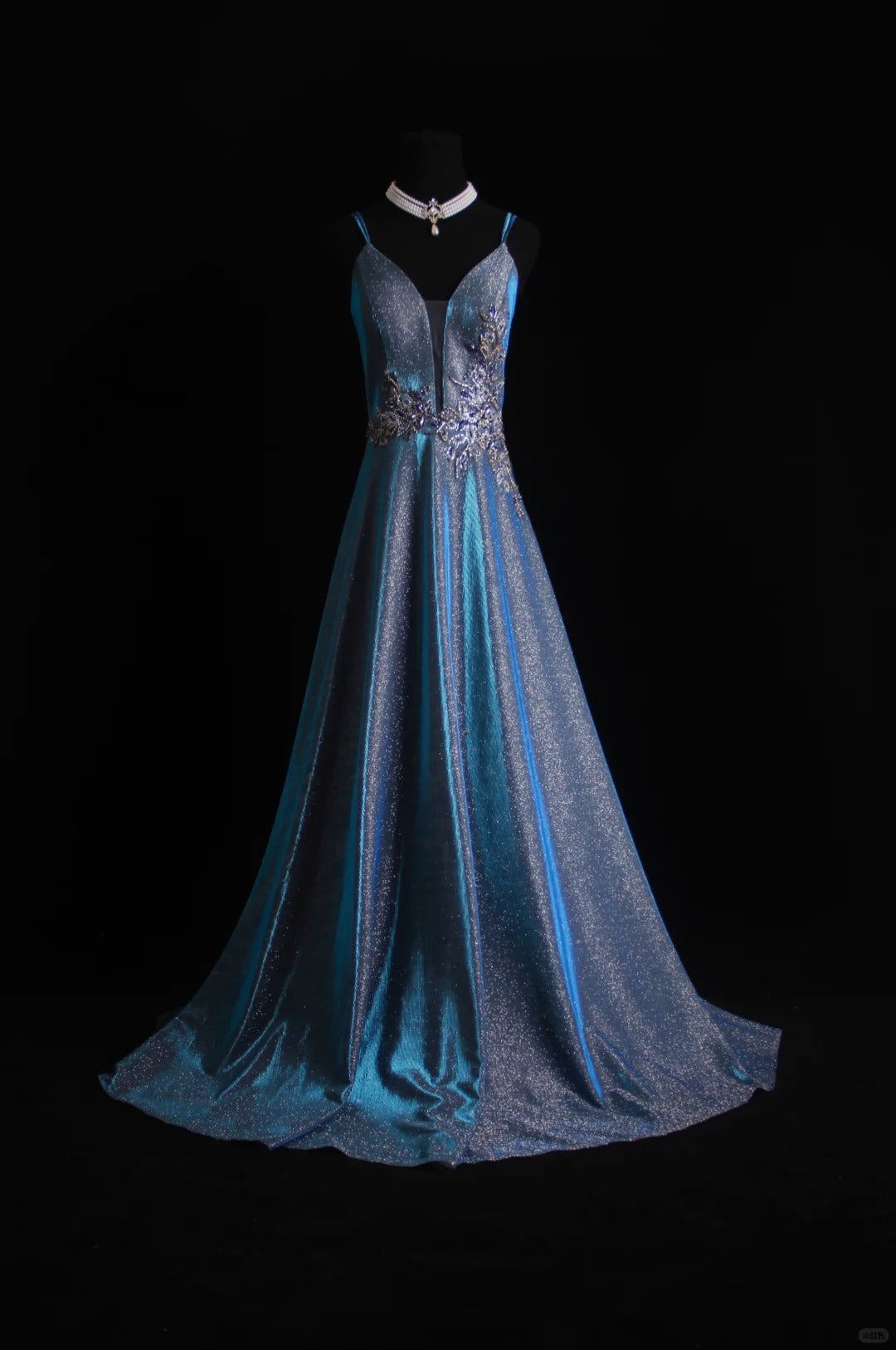 Retro A Line Spaghetti Straps Navy Blue Sequin 1950s Long Prom Dresses Inspo 18th Birthday Outfits Formal Dress N496
