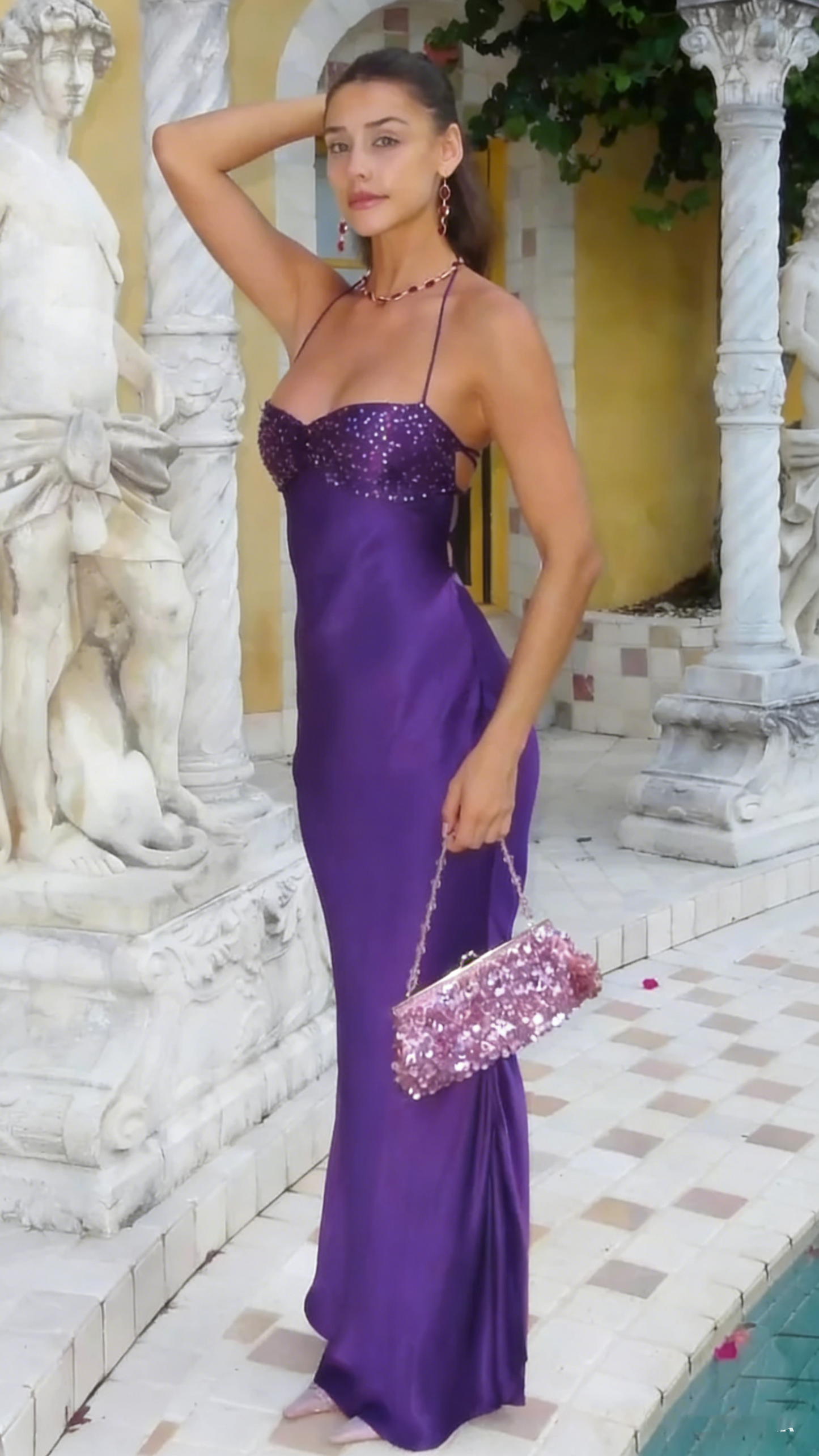 Elegantes Meerjungfrauen-Abendkleid mit Spaghettiträgern, burgunderrotem Satin, langes Abendkleid, formelles Partykleid, Vestidos De Dia AB573