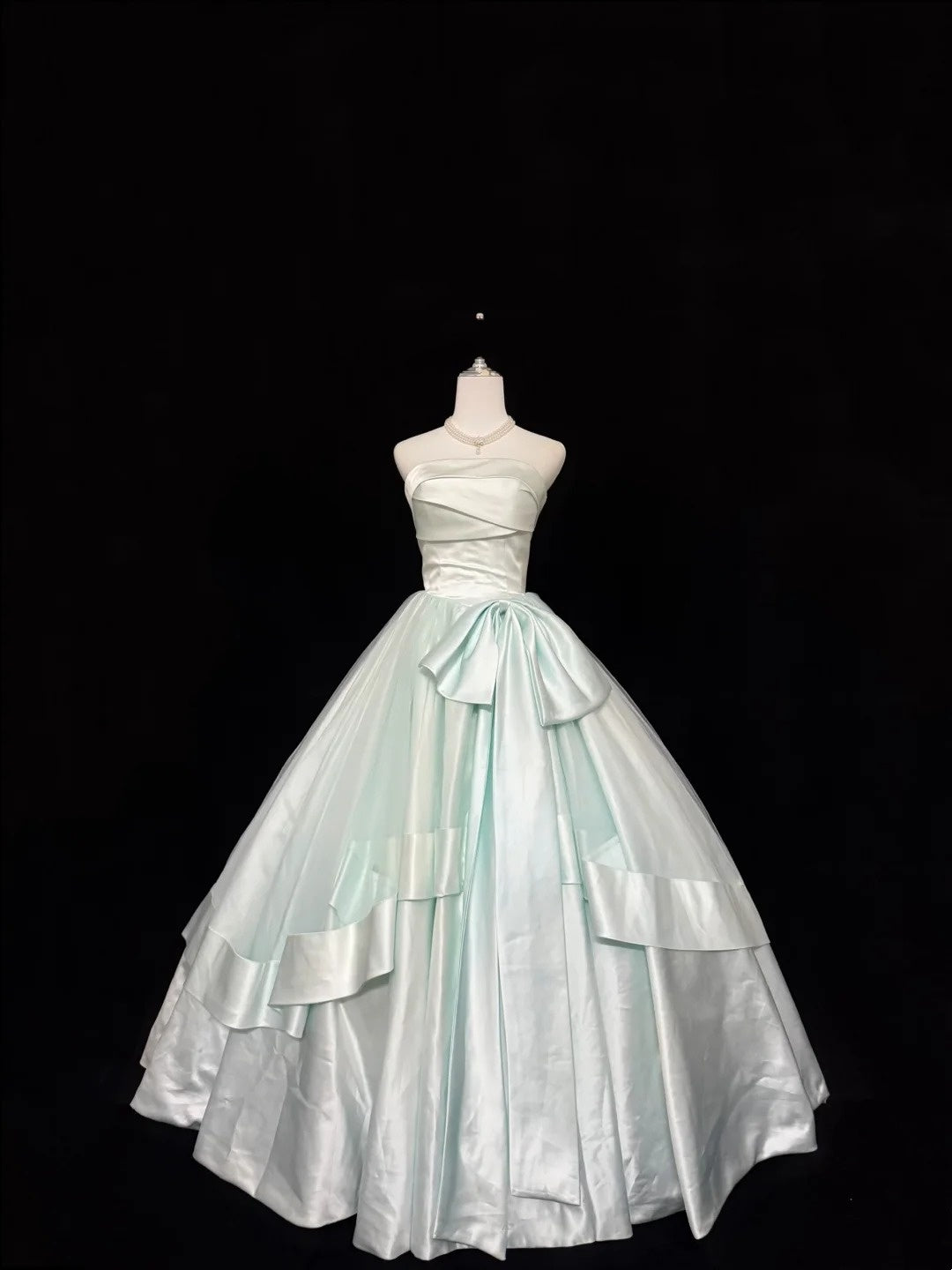 Sweet 16 Dresses Long Ball Gown Sweet Sixteen Long Birthday Dress Strapless Satin Formal Gown RC0297