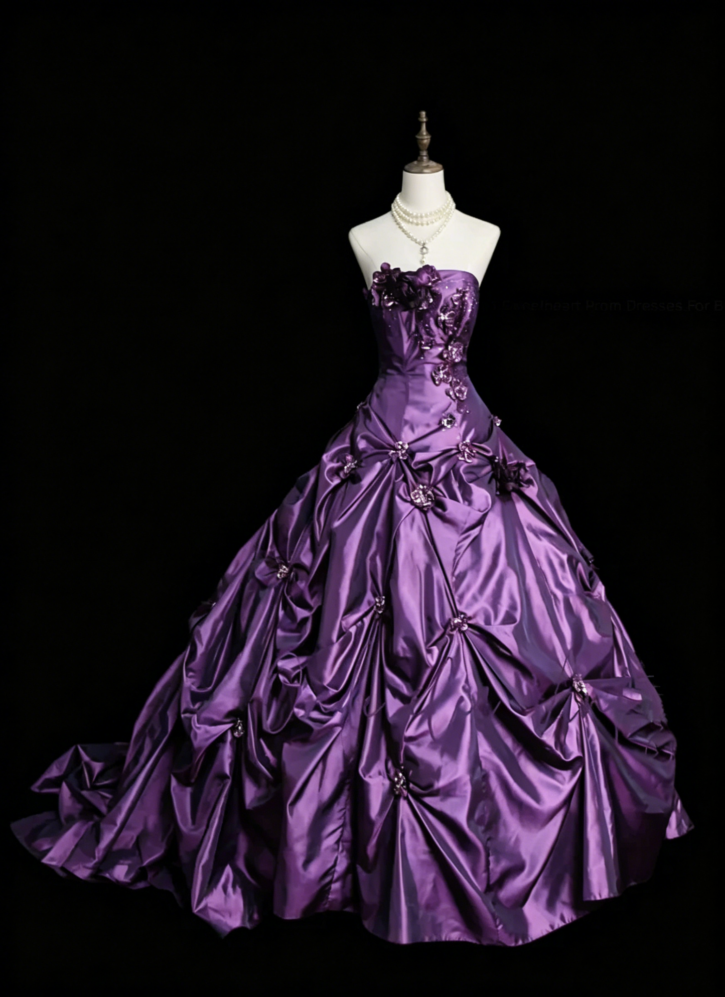 Robe de bal rétro bustier bordeaux années 60, robe de soirée longue et élégante N830