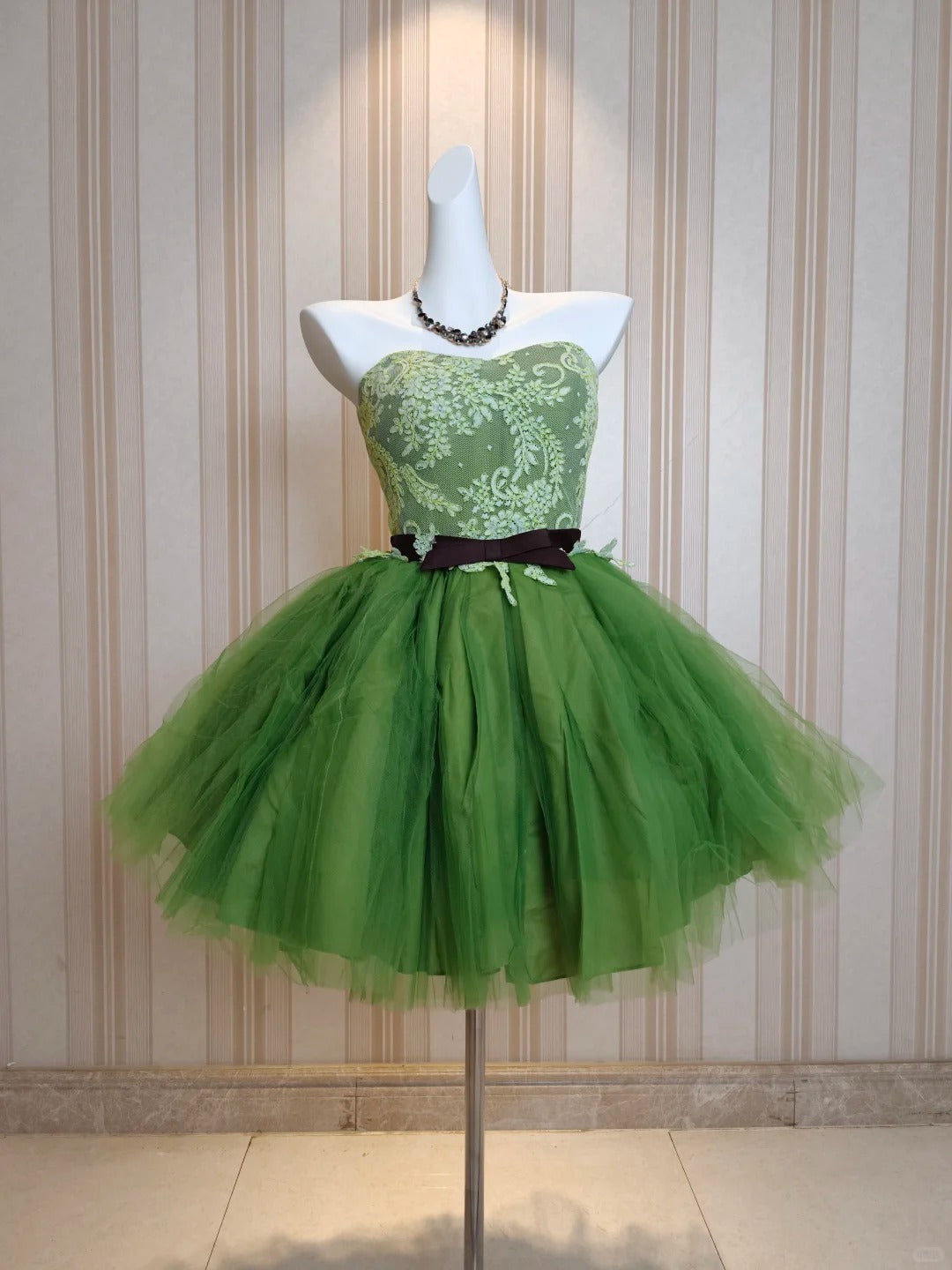 Cute Ball Gown Sweetheart Green Tulle Short Mini Party Dress Cocktail Homecoming Dresses N4210
