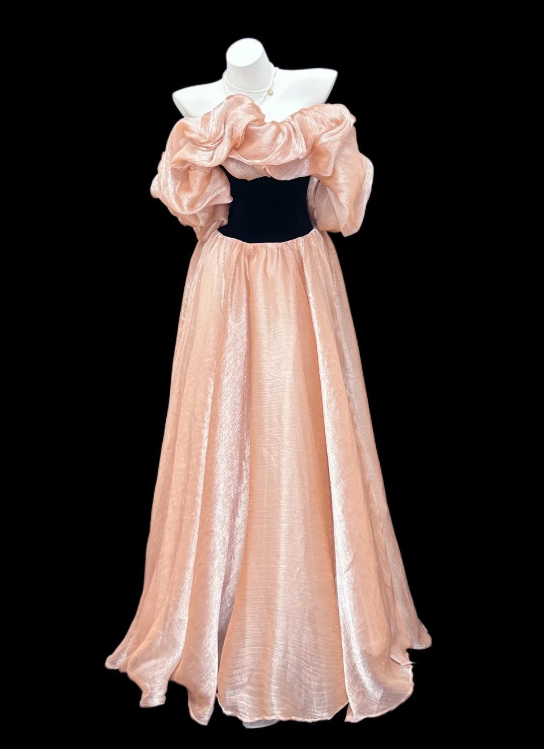 Elegante A-Linie schulterfrei erröten rosa bodenlangen Ballkleider Inspo Abend-Outfits RB4451