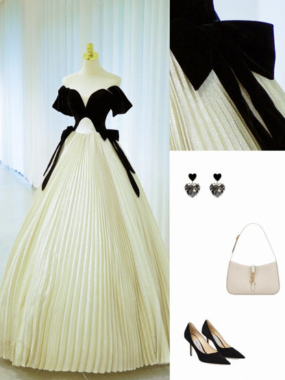 Elegante Ballkleider Abendkleid schulterfrei schwarze Tops mit Rüschen langes Abendkleid N2933