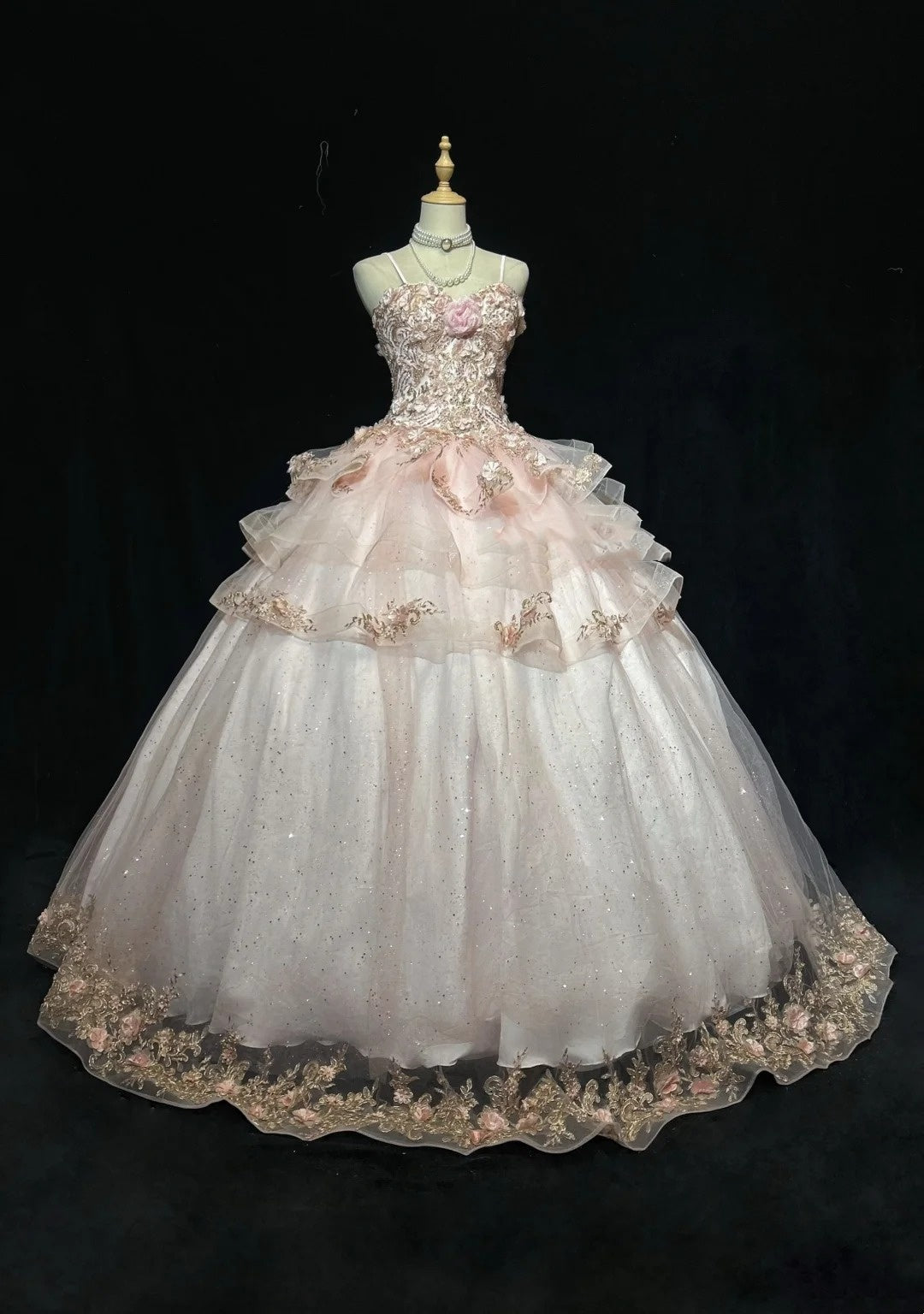 Robe de bal bustier en tulle avec fleurs Robe de soirée Sweet 16 Robe de Quinceanera longue 15 Vestidos De Fiesta N4219