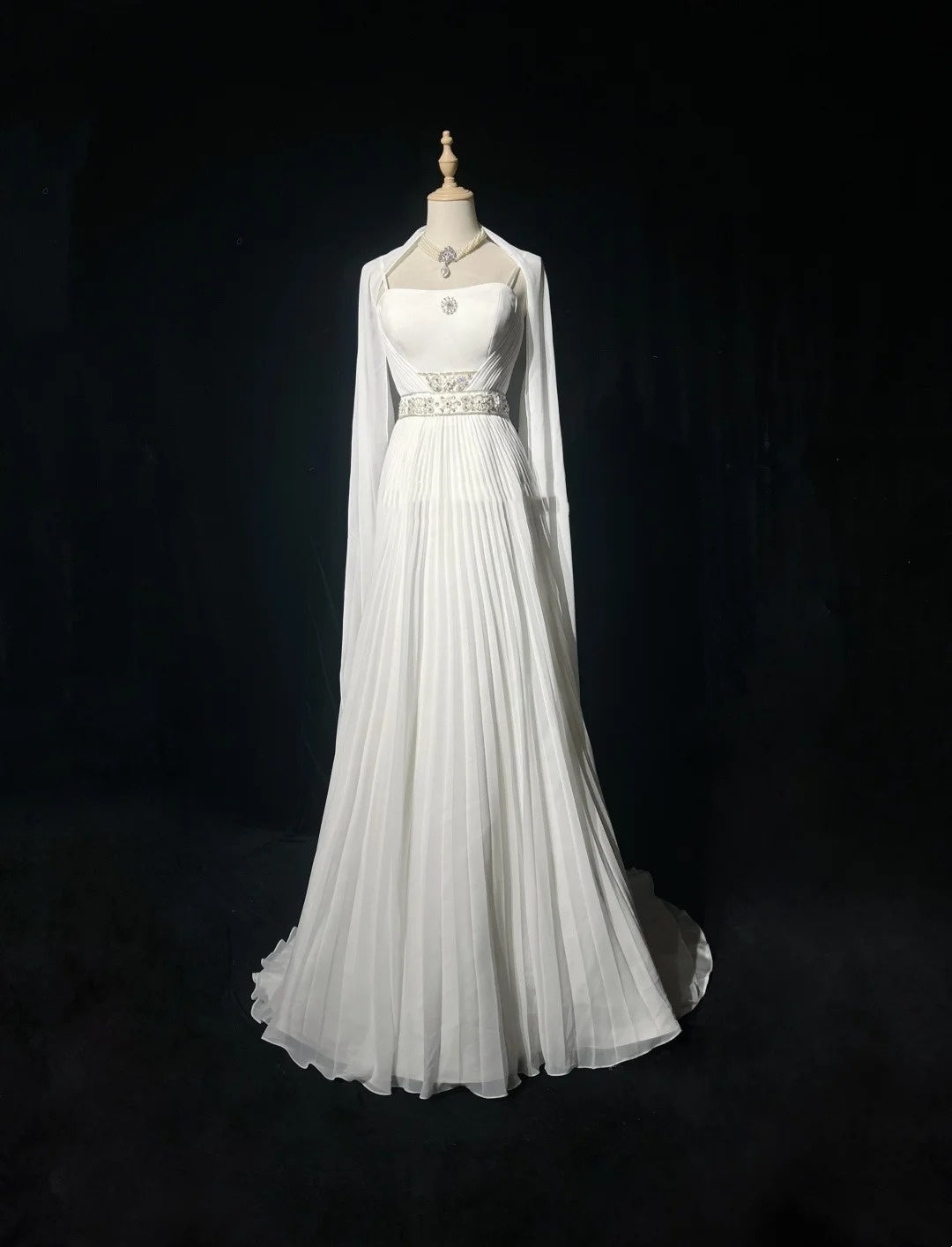 Vintage 90er Brautkleider A-Linie Spaghettiträger Weiß Schlicht Sommergarten Langes Brautkleid N3721