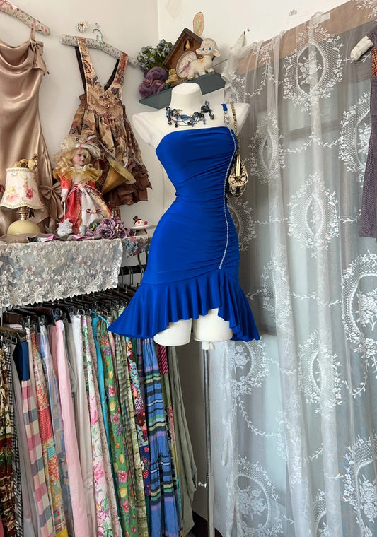 Sexy Etuikleid Trägerlos Königsblau Ideen Für Frauen Kurze Geburtstagskleider Mini Homecoming Outfits N3406