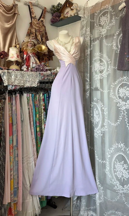 Elegant Fairy Mermaid Sweetheart Lilac Pink Evening Gowns Formal Birthday Party Prom Dresses N1710
