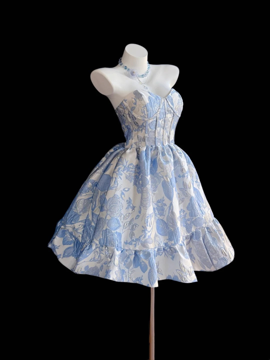 Pretty Ball Gown Sweetheart Blue Satin University Ideas Homecoming Dresses Inspo Short Hoco Court Gowns RB7218
