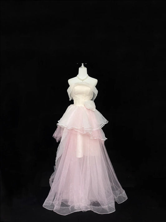 Pink Prom Dress Inspo Ball Gown Off Shoulder Long 18th Birthday Outfits Formal Party Gown RC0266