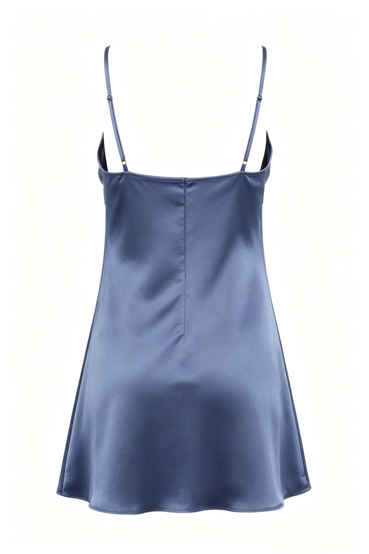 Einfaches kurzes Homecoming-Kleid aus champagnerfarbenem Satin mit Spaghettiträgern und ärmellosem Design, Inspiration für die Universität, kurzes Hoco-Kleid, RB7264