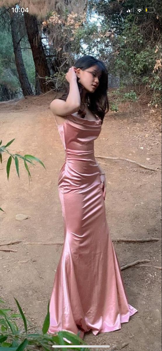 Sexy Mermaid Prom Dresses Sleeveless Spaghetti Straps Pink Long Party Gown RB9237