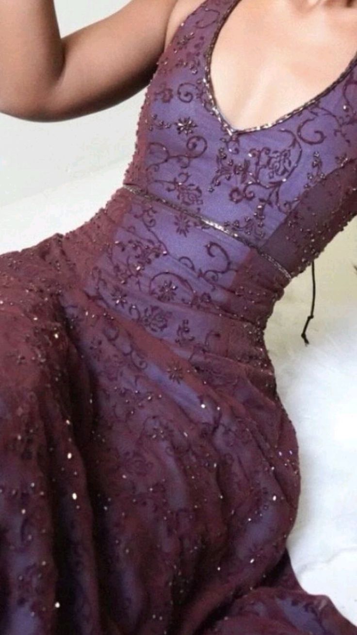 Vintage Mermaid Purple Lace Halter Prom Dresses Long Evening Party Dre – RubyFashionDress
