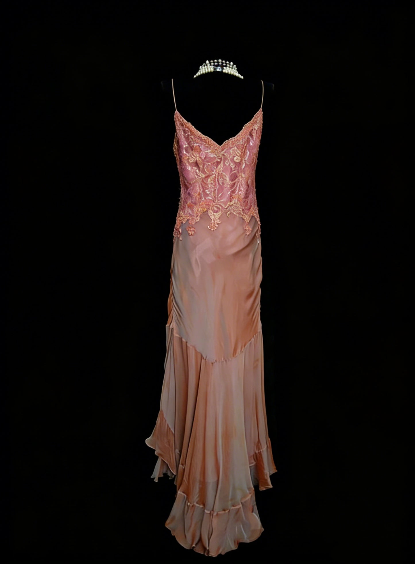 Vintage Prom Dresses Aesthetic 1950s Retro High Low Blush Pink Long Party Dress N2125