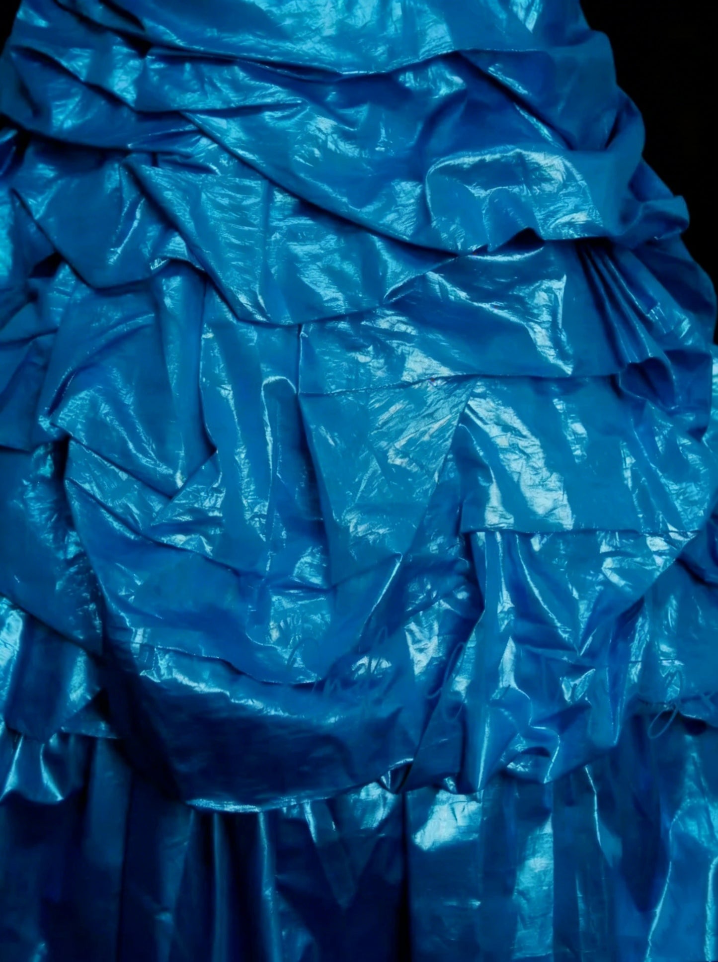 Robe de bal vintage bustier en organza bleu à volants et perles, robe de quinceañera longue taille 15, Vestidos De Fiesta N1455