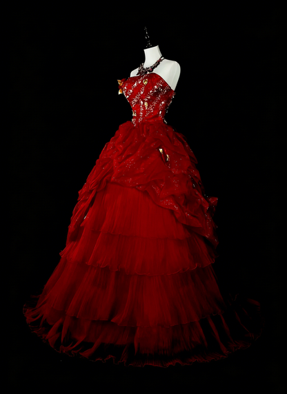 Robes de bal vintage sans bretelles bordeaux avec perles plissées années 1980, longues robes de soirée N2703