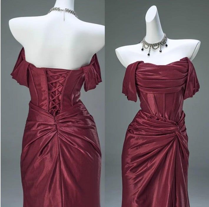 Schwer geschnittenes, figurbetontes Meerjungfrauen-Abendkleid N1871