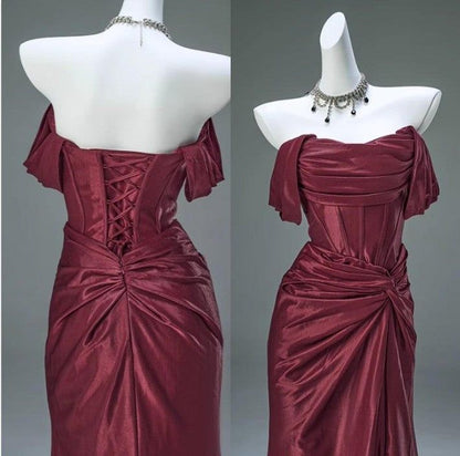 Schwer geschnittenes, figurbetontes Meerjungfrauen-Abendkleid N1871