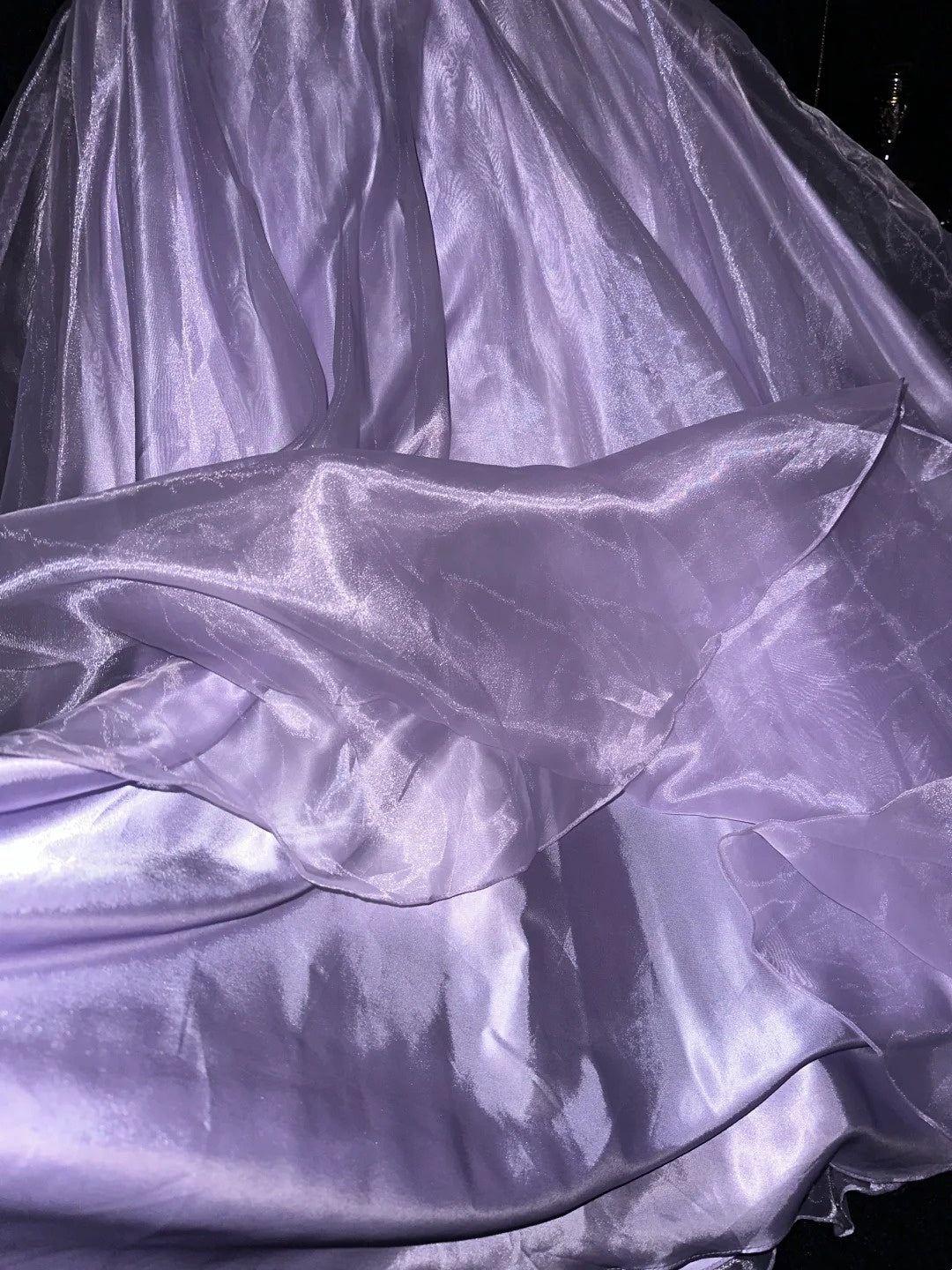 Elegant Ball Gown Spaghetti Strap Lilac Tulle With Corset Fitted Back Long Prom Dresses Formal Outfits Evening Night Dress RB8262