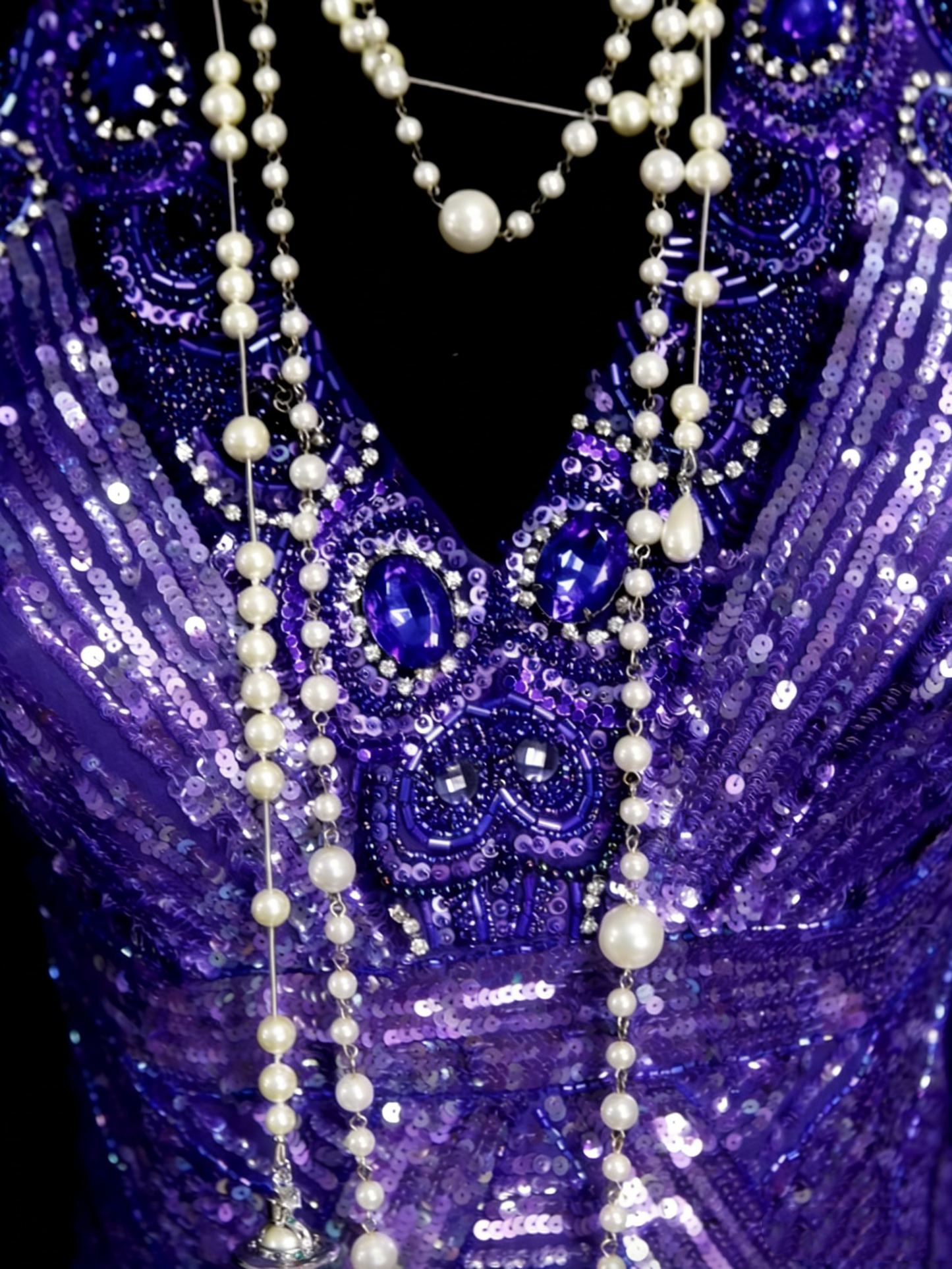 Classy Mermaid Halter Grape Sequin Sleeveless Long Senior Prom dresses High School Formal Dresses N1257