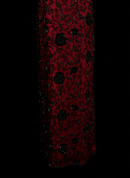 Robe de bal d'été rouge sans manches à bretelles spaghetti et paillettes pour femmes et adolescentes N2239