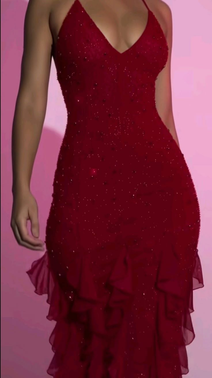 Unique Sheath Spaghetti Straps Burgundy Chiffon Sequins Prom Dresses Long Party Dress Birthday Outfits Prom Gown AB2348