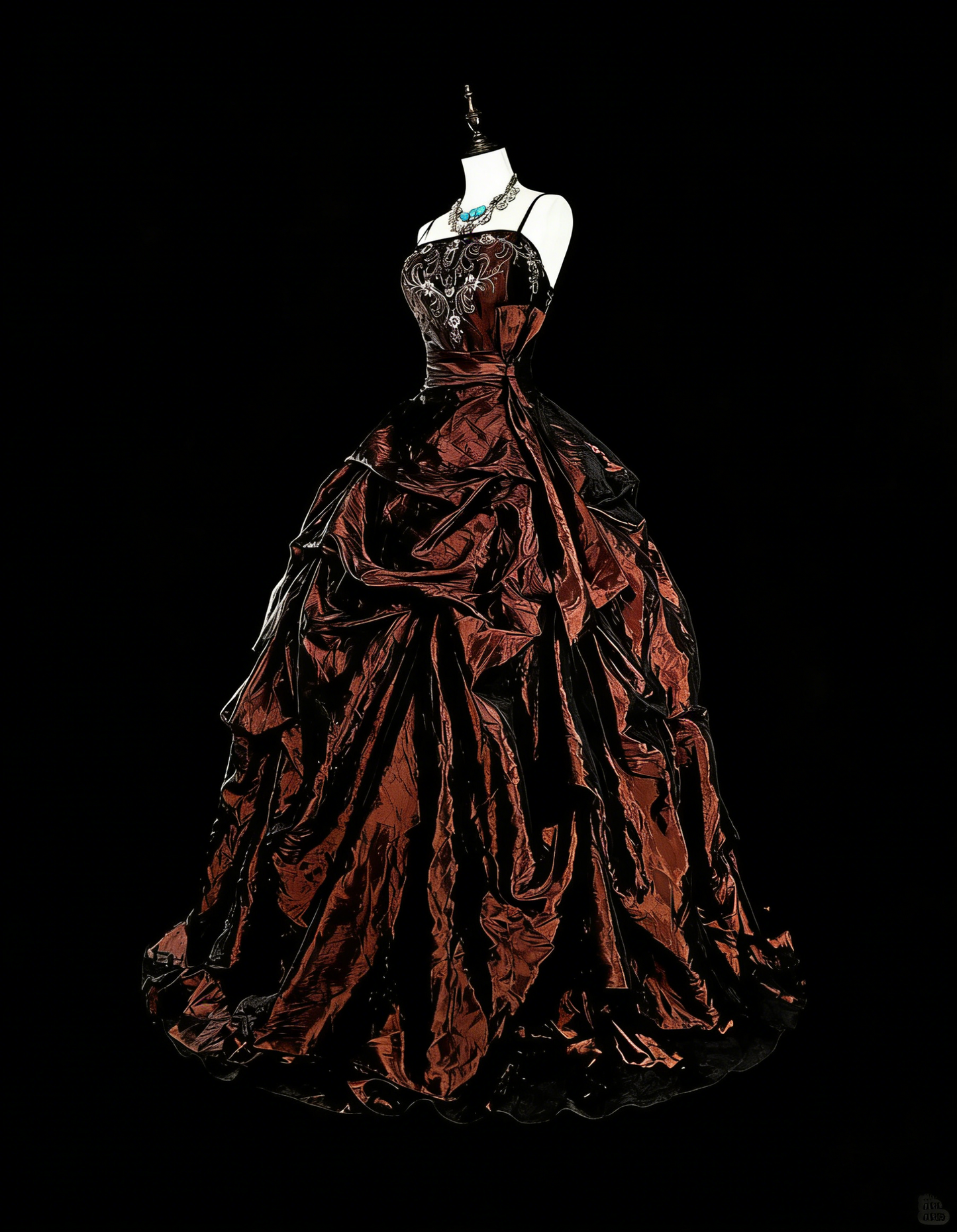 Vintage Ballkleid aus den 1780er Jahren, ärmellos, mit Spaghettiträgern und Perlenstickerei, langes Abendkleid N1603