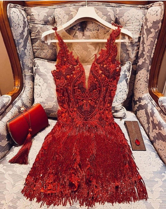 Sparkly Sheath Sequin Homecoming Dress Scoop Burgundy Party Outfit Birthday Dress Cocktail Outfits RB6248