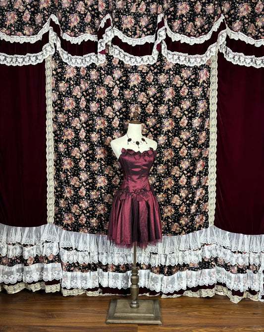 Charming Hoco Dress Homecoming Dresses Ball Gown Sweetheart Burgundy 16th Birthday Party Outfits RB6391