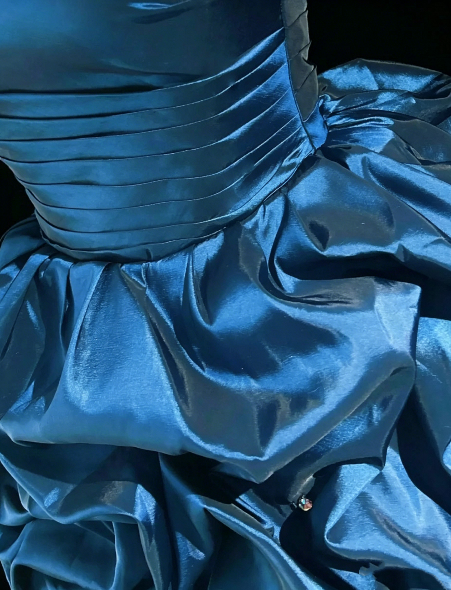 Robe de soirée glamour bustier bleu, robe de bal pour 17ème anniversaire, robes de bal de promo N3810